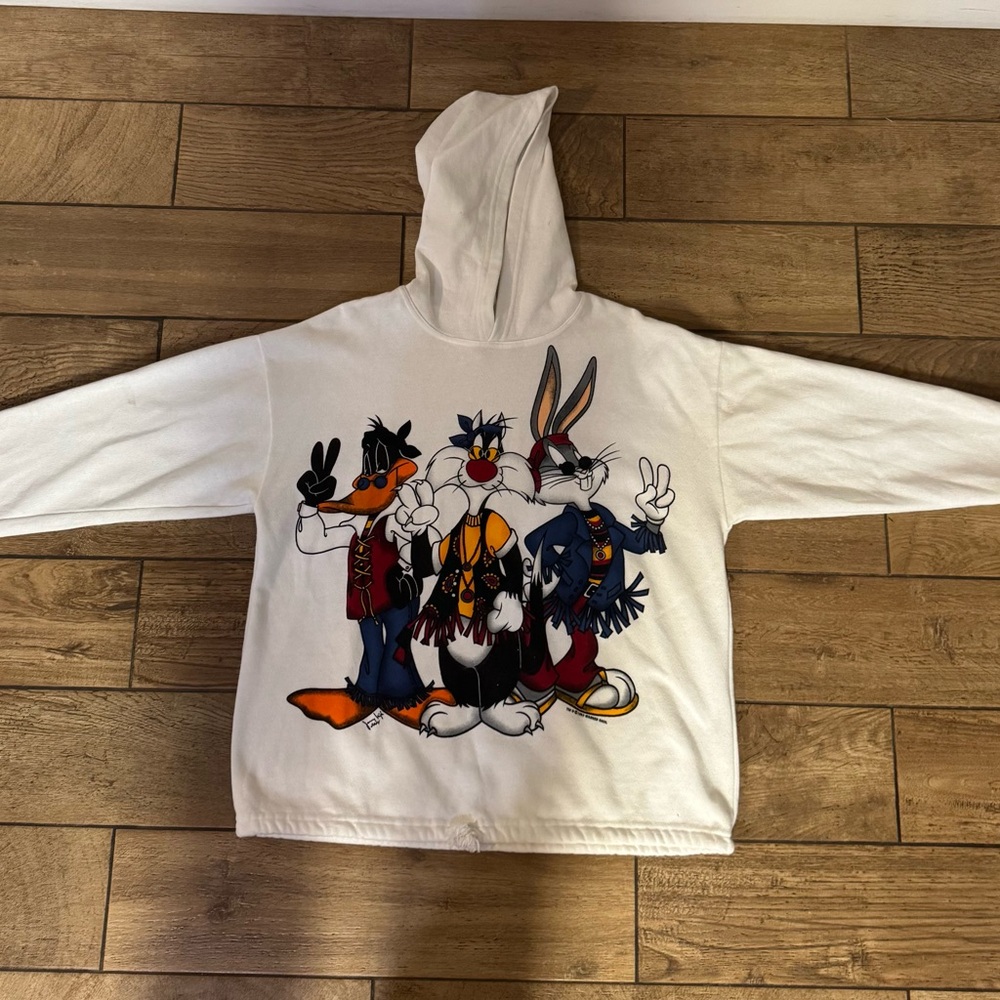 Vintage 90s Looney Toons hoodie One Size